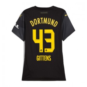 Borussia Dortmund Jamie Bynoe-Gittens #43 Borta Kläder Dam 2024-25 Kortärmad